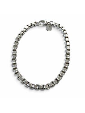 Tiffany & Co Venetian 925 Chain Bracelet Silver